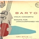 Bartok, Ivry Gitlis, Vienna Pro Musica Orchestra, Jascha Horenstein - Violin Concerto - Sonata For Unaccompanied Violin